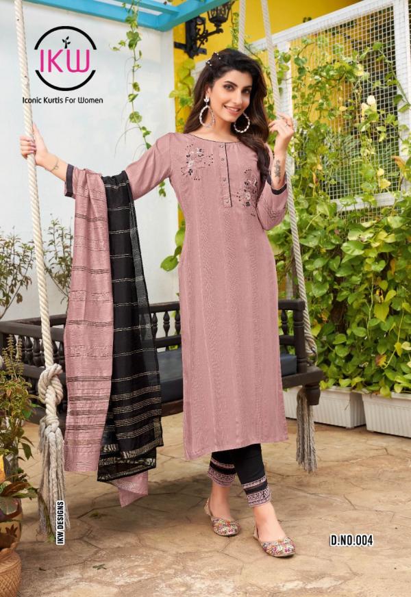 Ikw Hazel Vol 1 Viscose Designer Readymade Suit